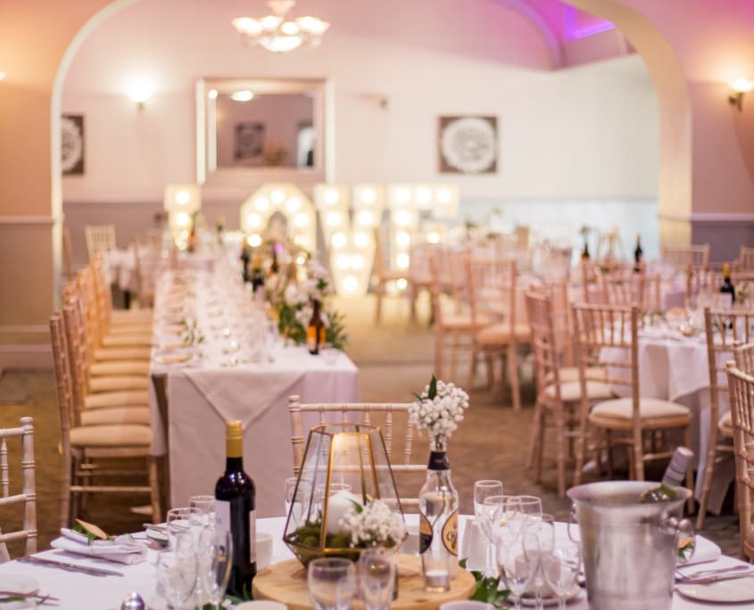 Oaklands Hall Hotel Garden Room Wedding