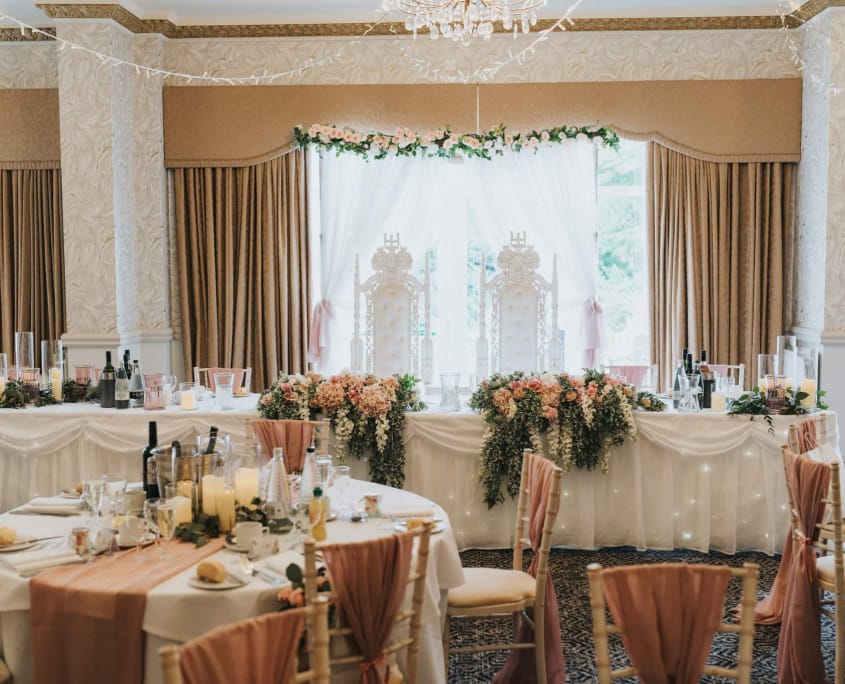 Oaklands Hall Hotel churchill suite wedding